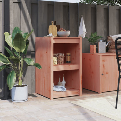 Outdoor Kitchen Cabinet "MEPPEL" 55x55x92 cm Solid Wood Douglas Natural douglas 2 shelves