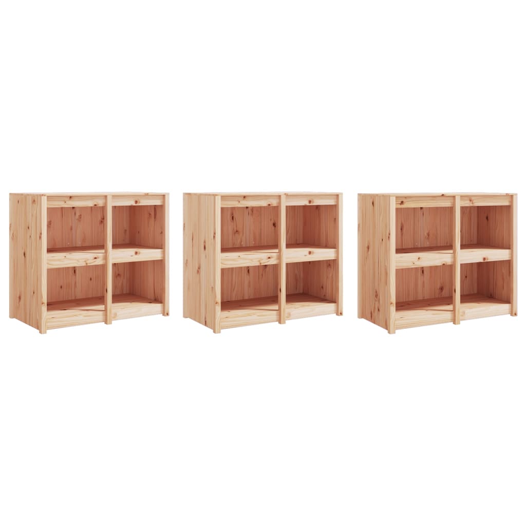 vidaXL Outdoor Kitchen Cabinets "MEPPEL" 3 pcs Solid Wood Pine 4