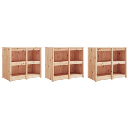 vidaXL Outdoor Kitchen Cabinets "MEPPEL" 3 pcs Solid Wood Pine 4