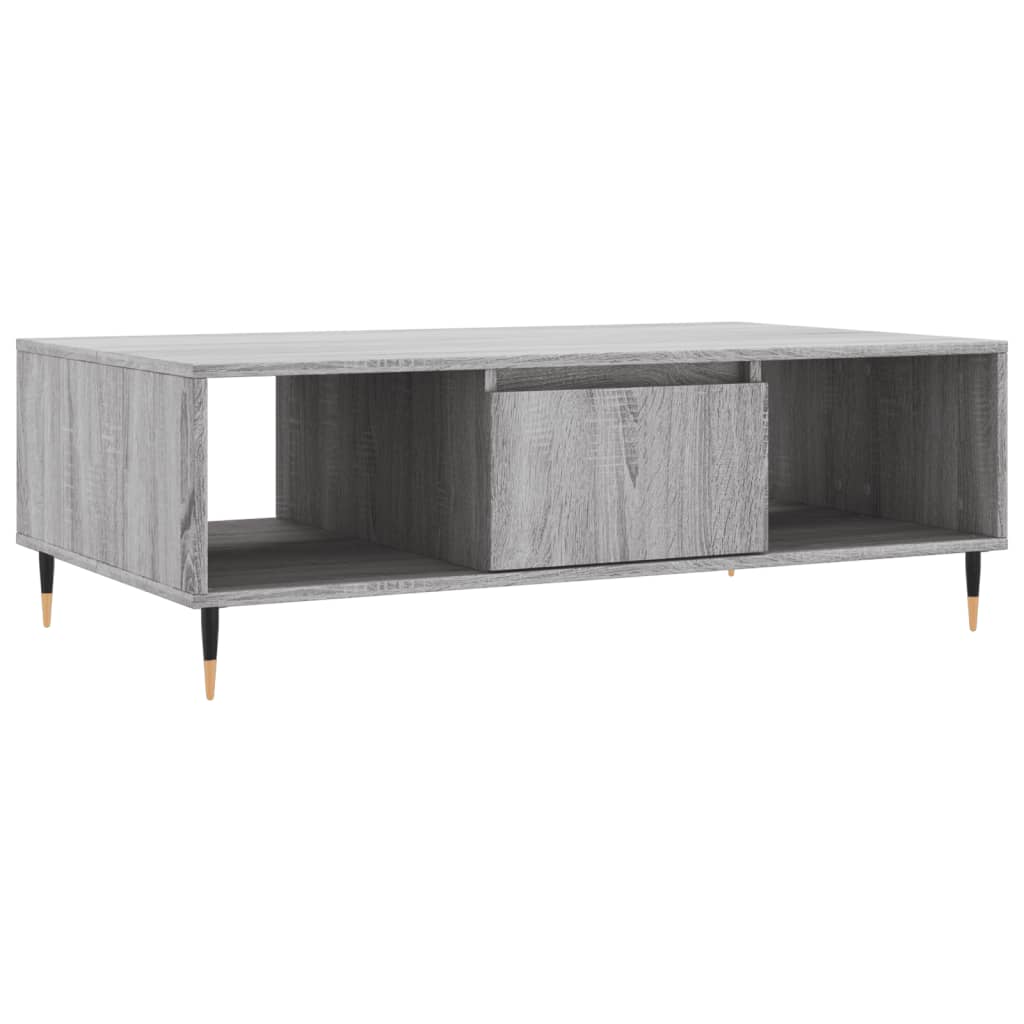 Coffee Table 104x60x35 cm Engineered Wood Grey sonoma