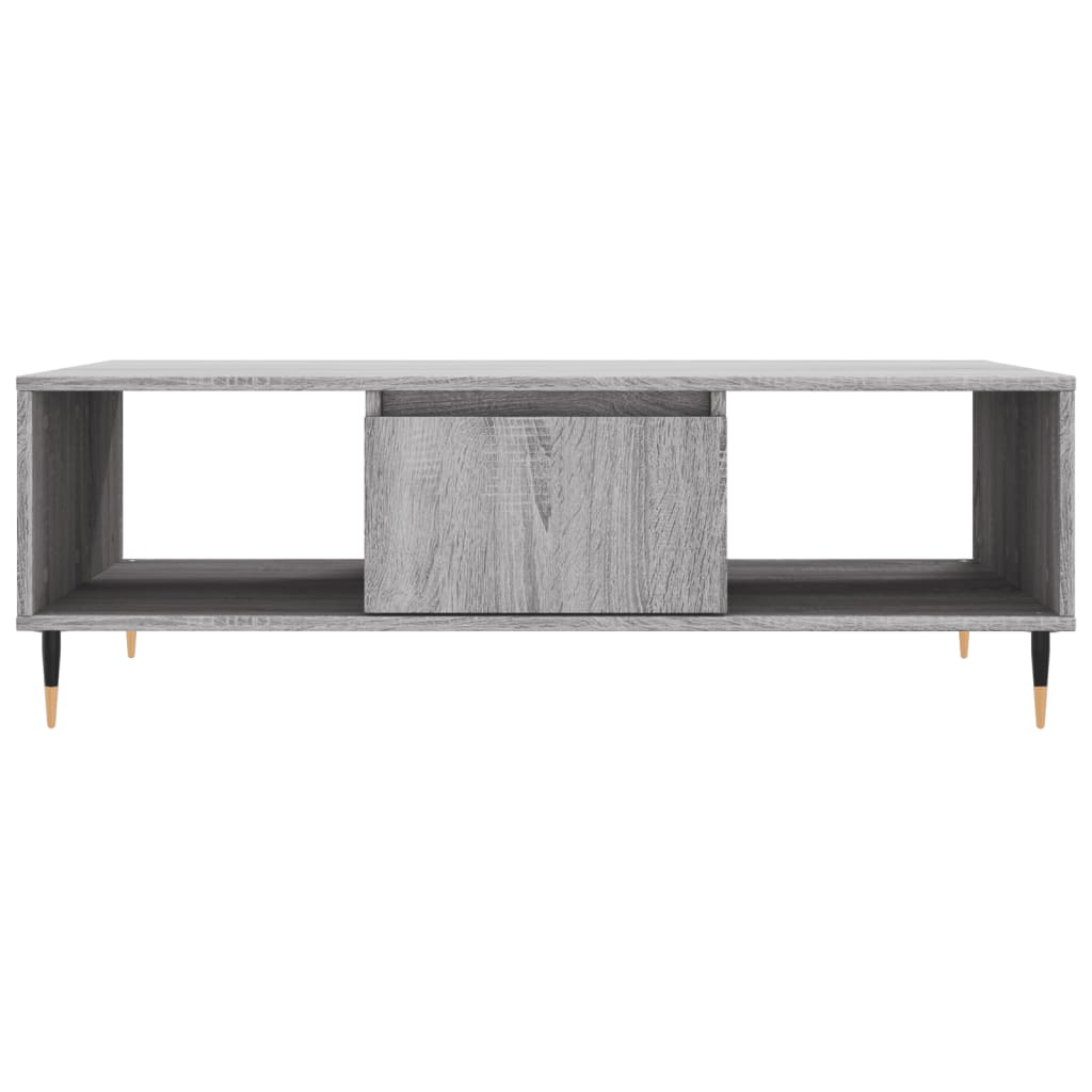 Coffee Table 104x60x35 cm Engineered Wood Grey sonoma