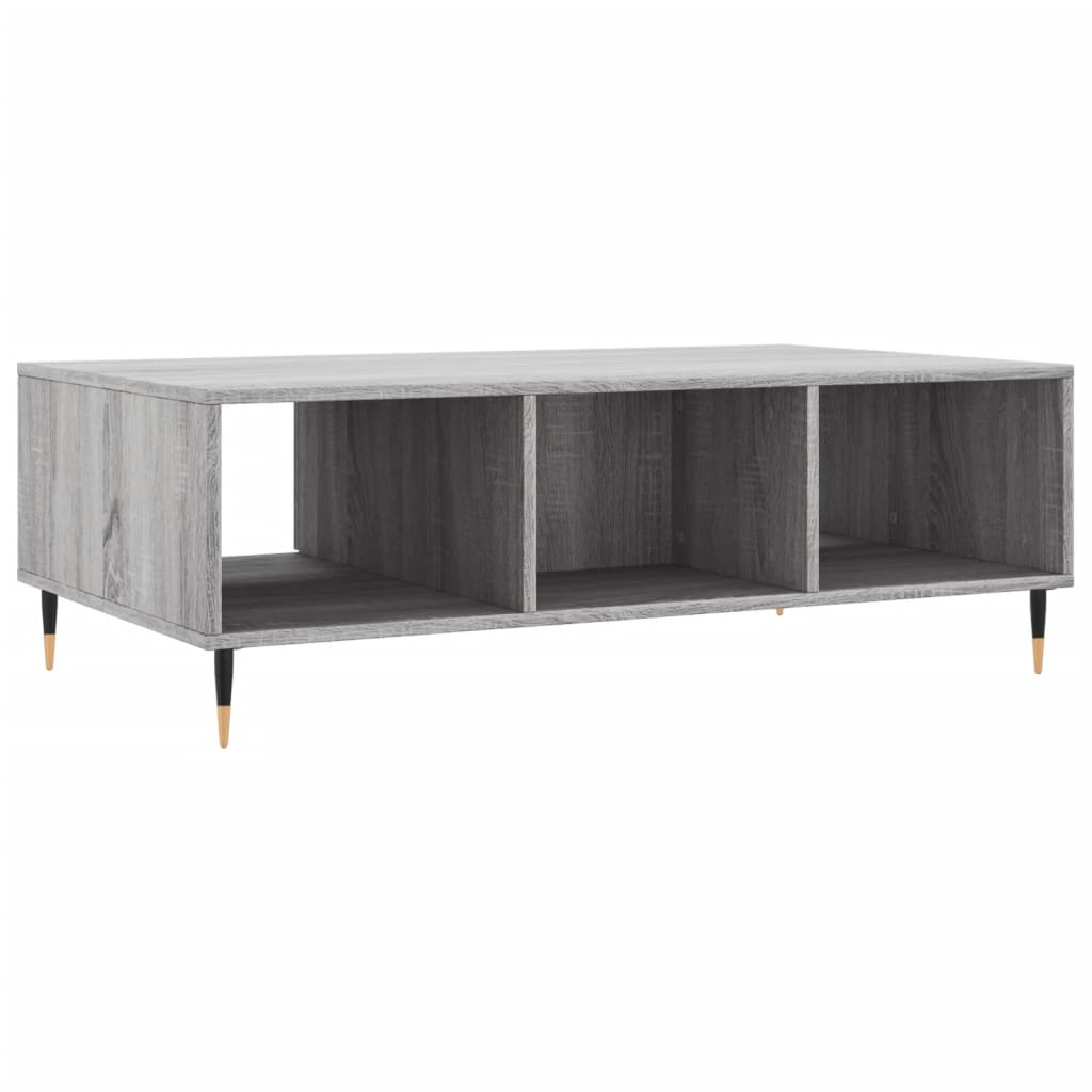 Coffee Table 104x60x35 cm Engineered Wood Grey sonoma
