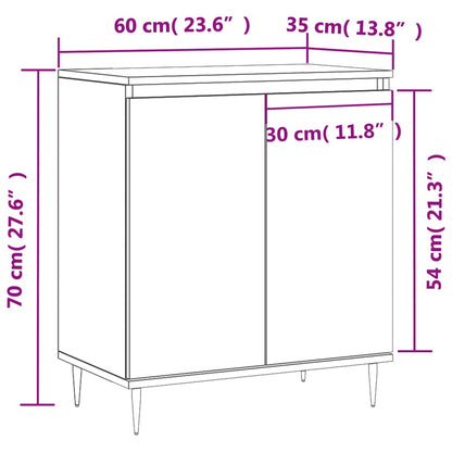 vidaXL Sideboard White 60x35x70 cm Engineered Wood