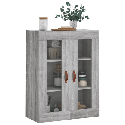 vidaXL Wall Mounted Cabinet Grey Sonoma 69.5x34x90 cm