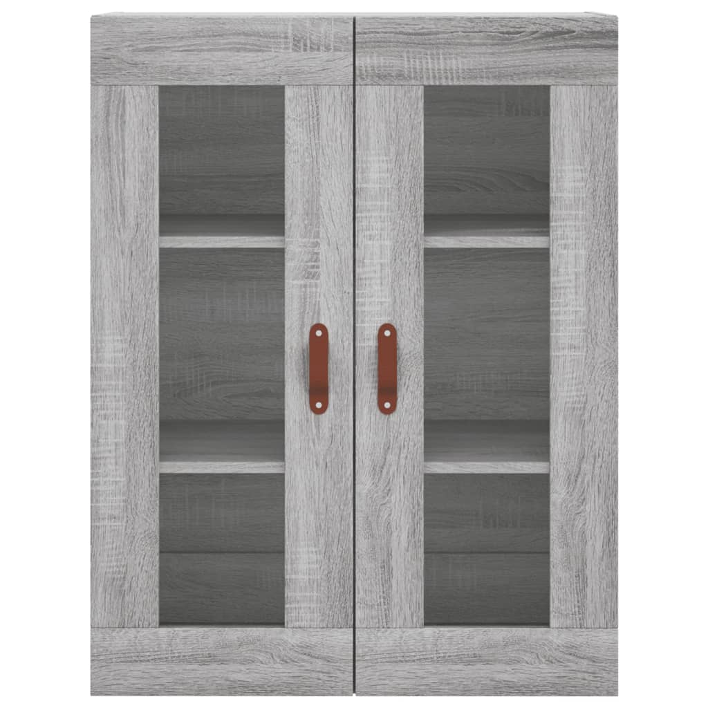 vidaXL Wall Mounted Cabinet Grey Sonoma 69.5x34x90 cm