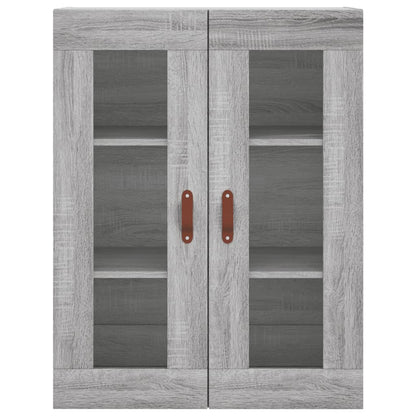 vidaXL Wall Mounted Cabinet Grey Sonoma 69.5x34x90 cm