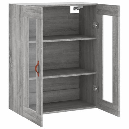 vidaXL Wall Mounted Cabinet Grey Sonoma 69.5x34x90 cm