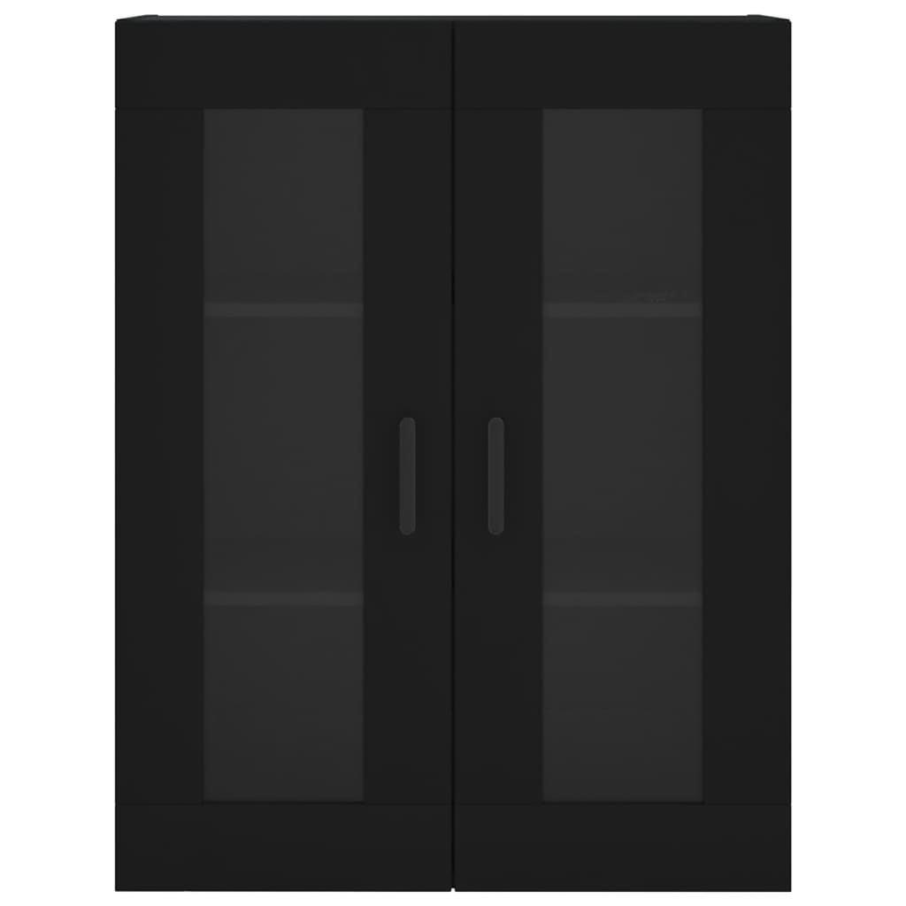 vidaXL Wall Mounted Cabinet Black 69.5x34x90 cm