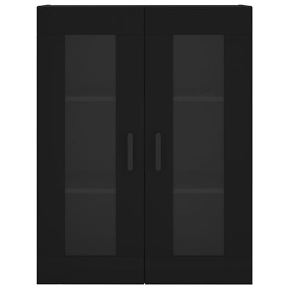 vidaXL Wall Mounted Cabinet Black 69.5x34x90 cm