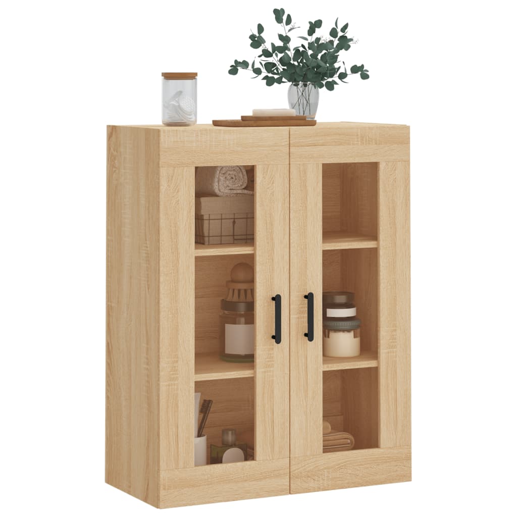 vidaXL Wall Mounted Cabinet Sonoma Oak 69.5x34x90 cm