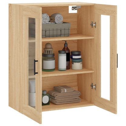 vidaXL Wall Mounted Cabinet Sonoma Oak 69.5x34x90 cm