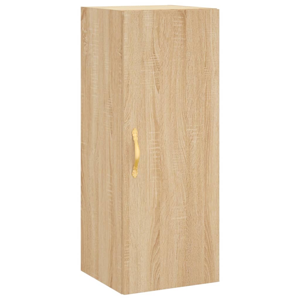 vidaXL Wall Mounted Cabinet Sonoma Oak 34.5x34x90 cm