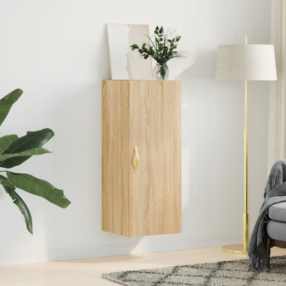 vidaXL Wall Mounted Cabinet Sonoma Oak 34.5x34x90 cm