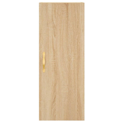 vidaXL Wall Mounted Cabinet Sonoma Oak 34.5x34x90 cm