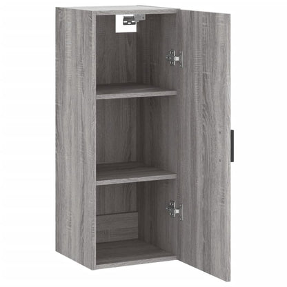 vidaXL Wall Mounted Cabinet Grey Sonoma 34.5x34x90 cm