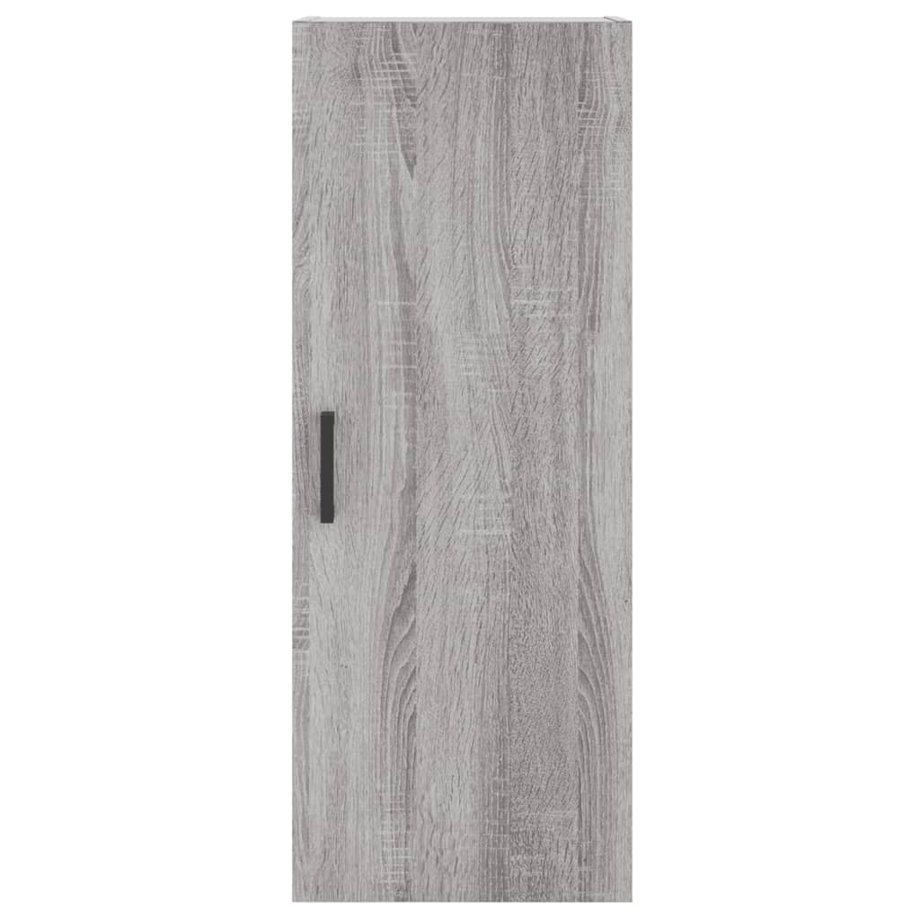 vidaXL Wall Mounted Cabinet Grey Sonoma 34.5x34x90 cm