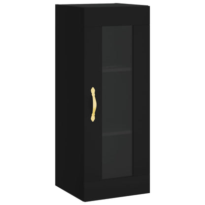 vidaXL Wall Mounted Cabinet Black 34.5x34x90 cm