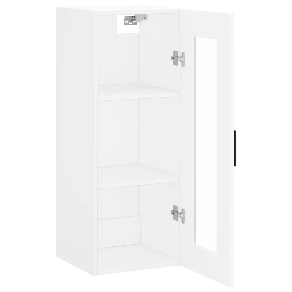 vidaXL Wall Mounted Cabinet White 34.5x34x90 cm