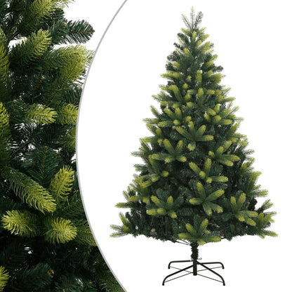 Artificial Hinged Christmas Tree 300 LEDs Green 240 cm Basic