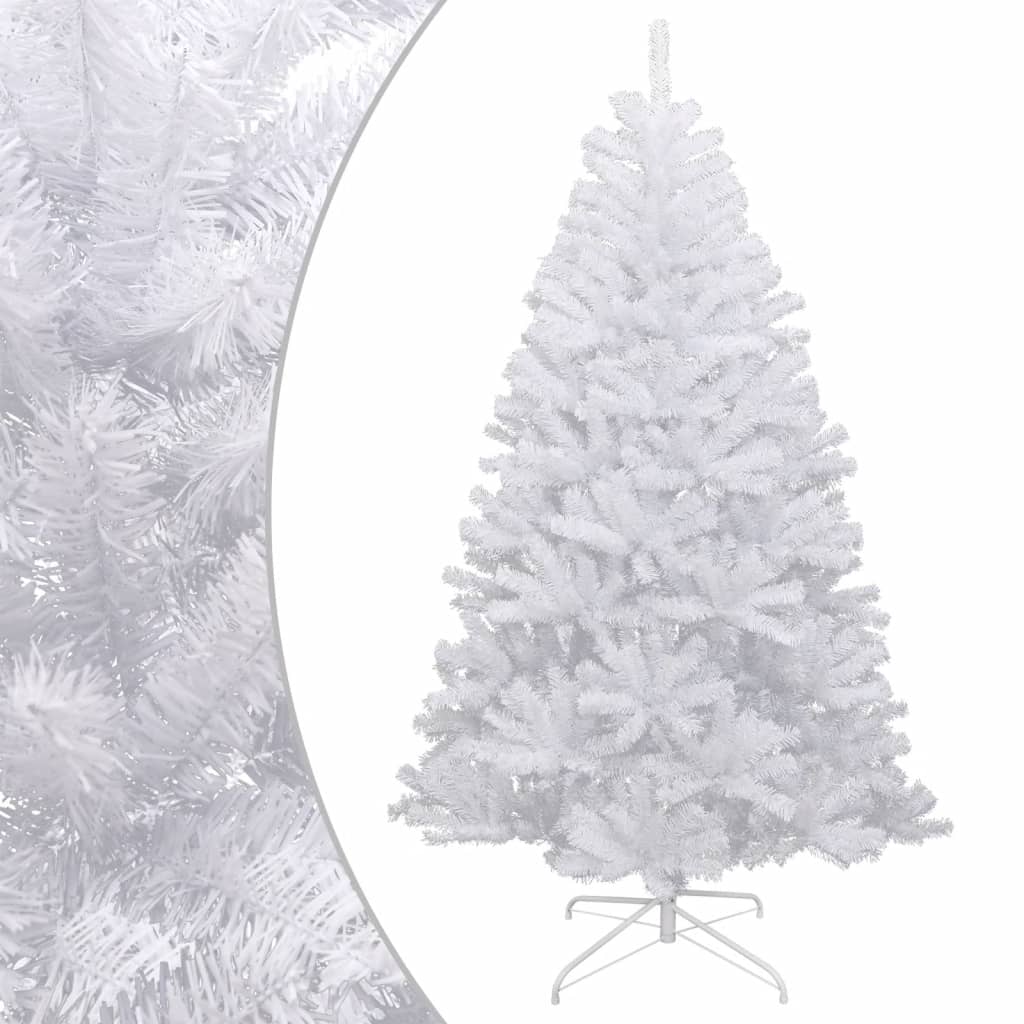 Artificial Hinged Christmas Tree with Flocked Snow White 120 cm
