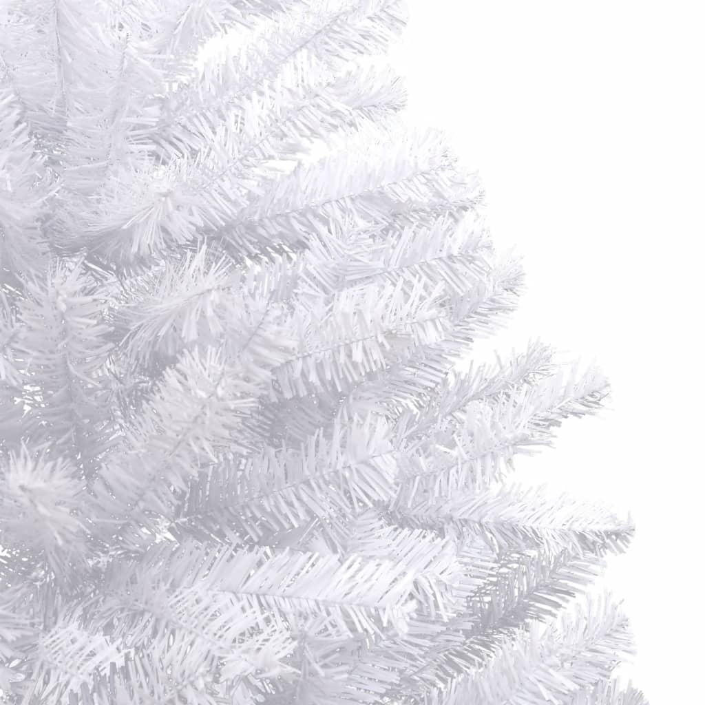 Artificial Hinged Christmas Tree with Flocked Snow White 210 cm