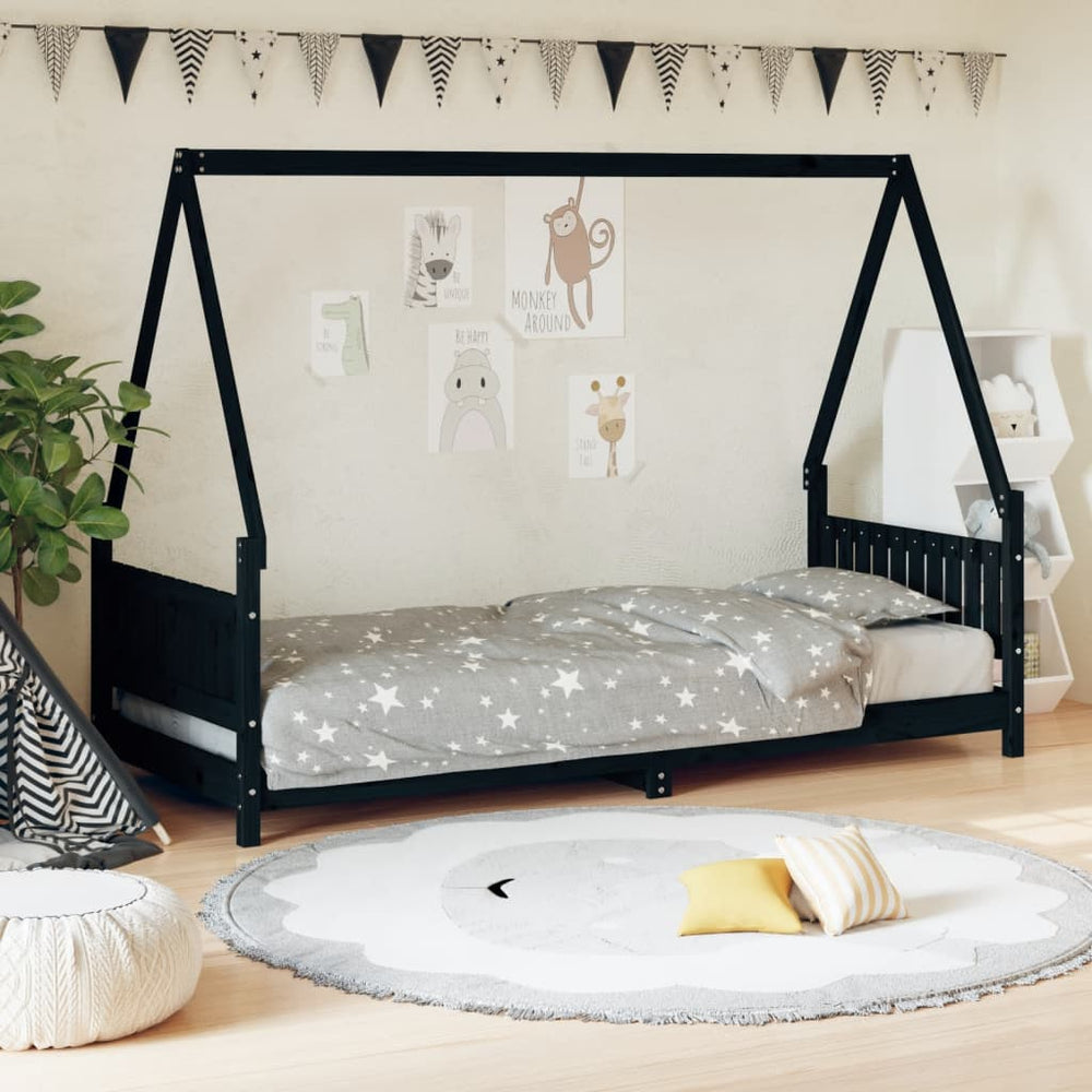 vidaXL Kids Bed Frame Solid Wood Pine