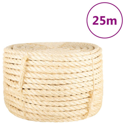 Rope 100% Sisal Length 25 m 16 mm