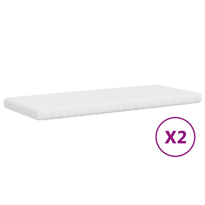vidaXL Daybed with Trundle and Mattresses Dark Grey 90x190 cm Velvet 6