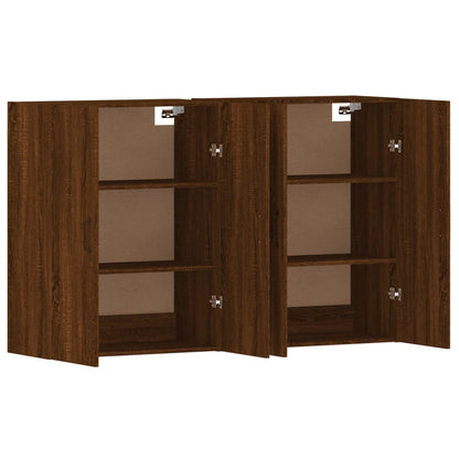 vidaXL Wall Mounted Cabinets 2 pcs Brown Oak Engineered Wood