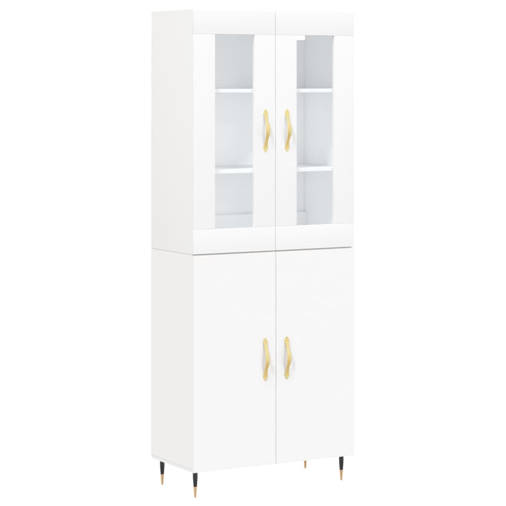 vidaXL Highboard White 69.5x34x180 cm Engineered Wood