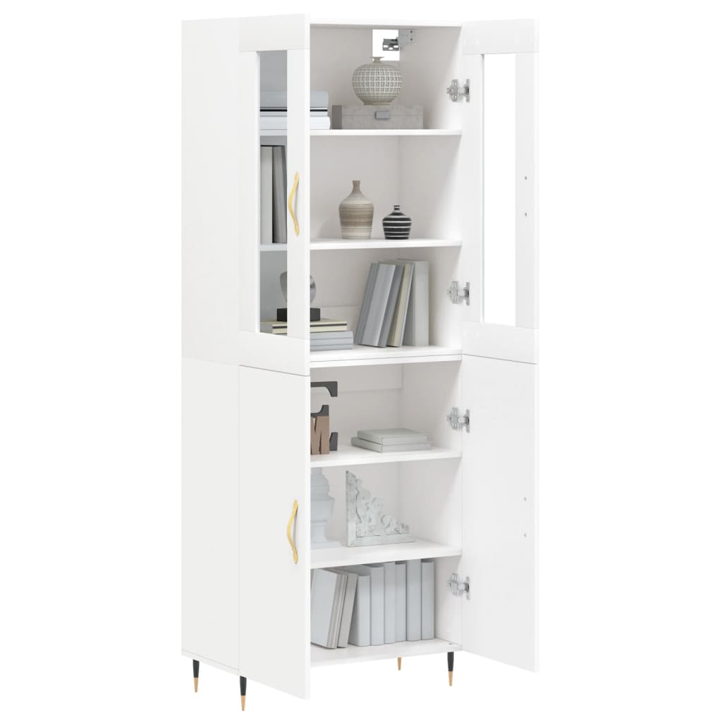 vidaXL Highboard White 69.5x34x180 cm Engineered Wood