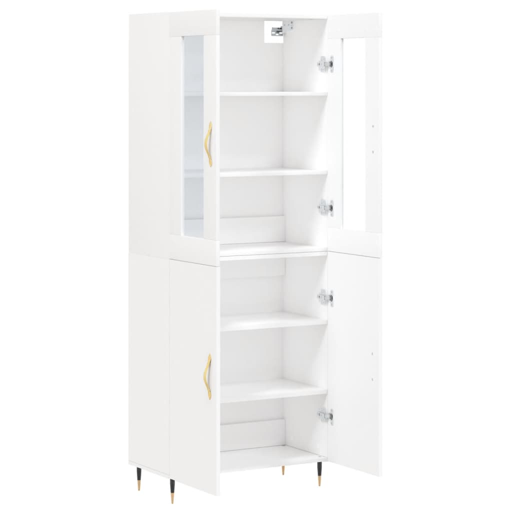 vidaXL Highboard White 69.5x34x180 cm Engineered Wood