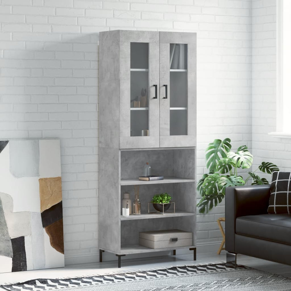 vidaXL Highboard 69.5x34x180 cm Engineered Wood 3 Shelves