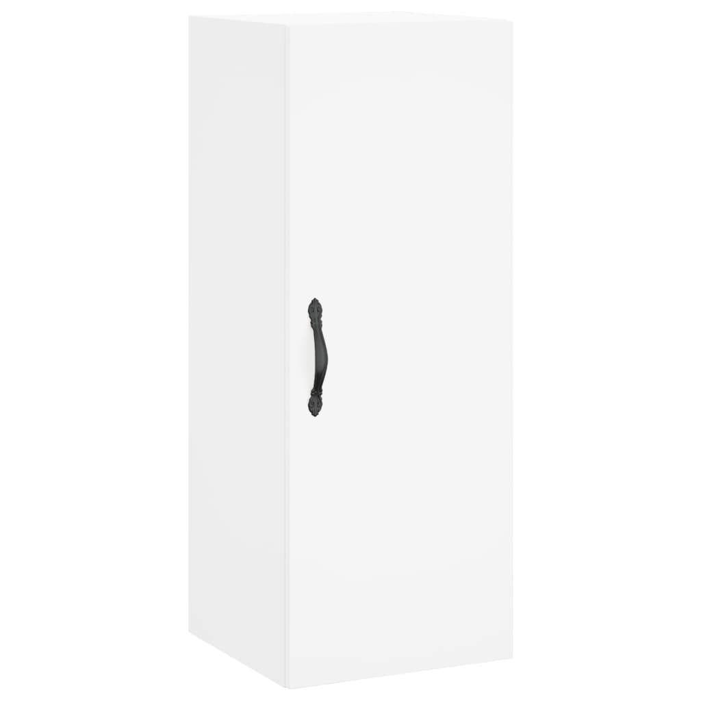 Highboard 34.5x34x180 cm Engineered Wood 1 Door White