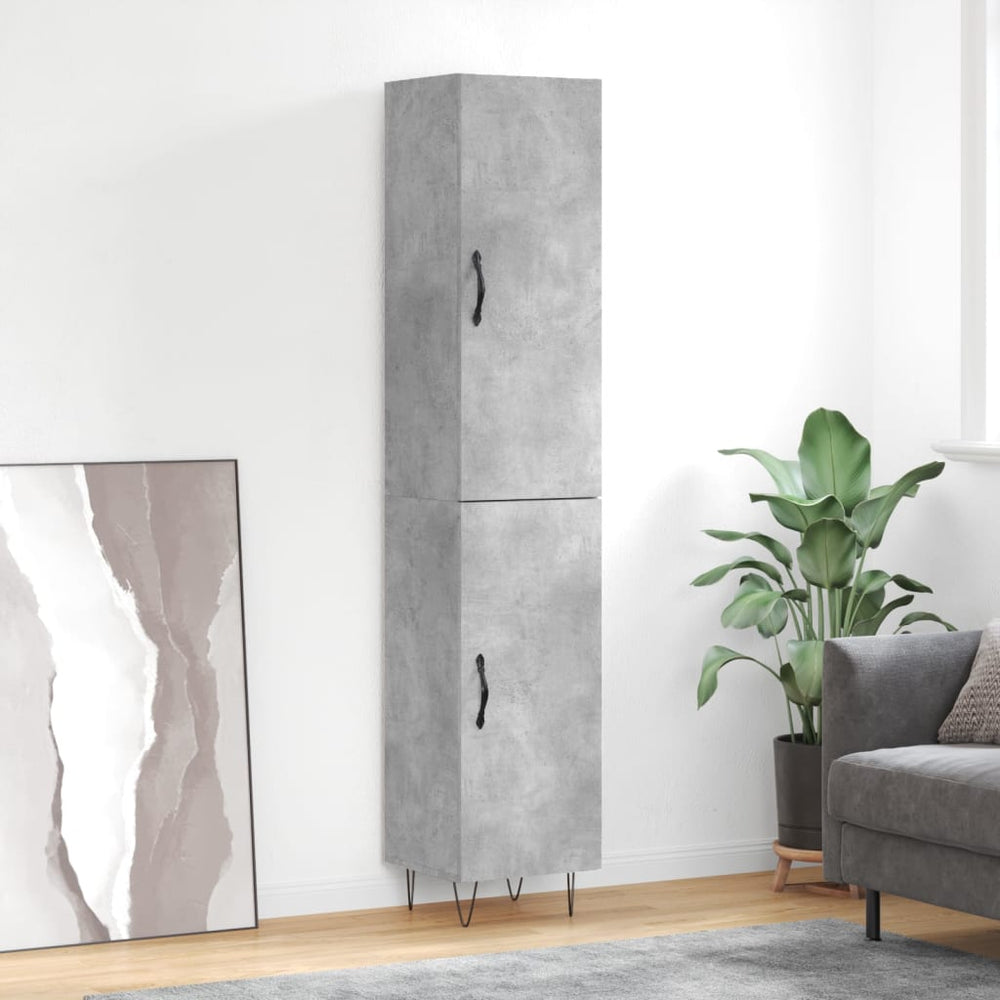 vidaXL Highboard 34.5x34x180 cm Engineered Wood 1 Door
