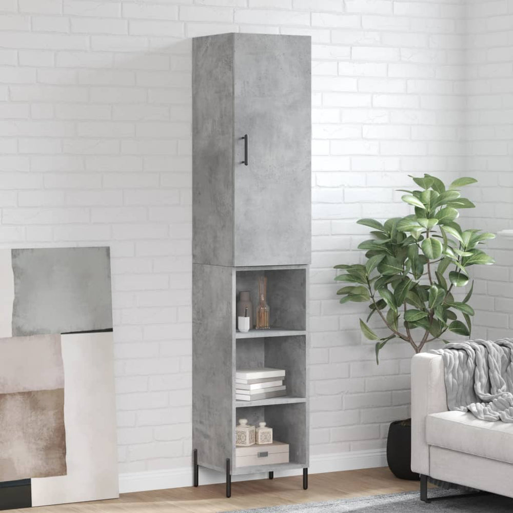 vidaXL Highboard 34.5x34x180 cm Engineered Wood 3 Shelves