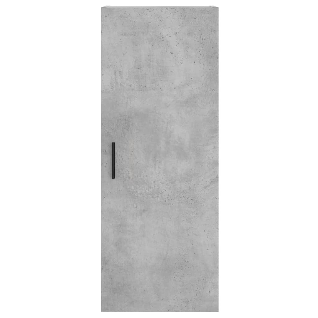 Highboard 34.5x34x180 cm Engineered Wood 3 Shelves Concrete grey