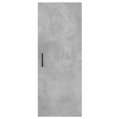 Highboard 34.5x34x180 cm Engineered Wood 3 Shelves Concrete grey