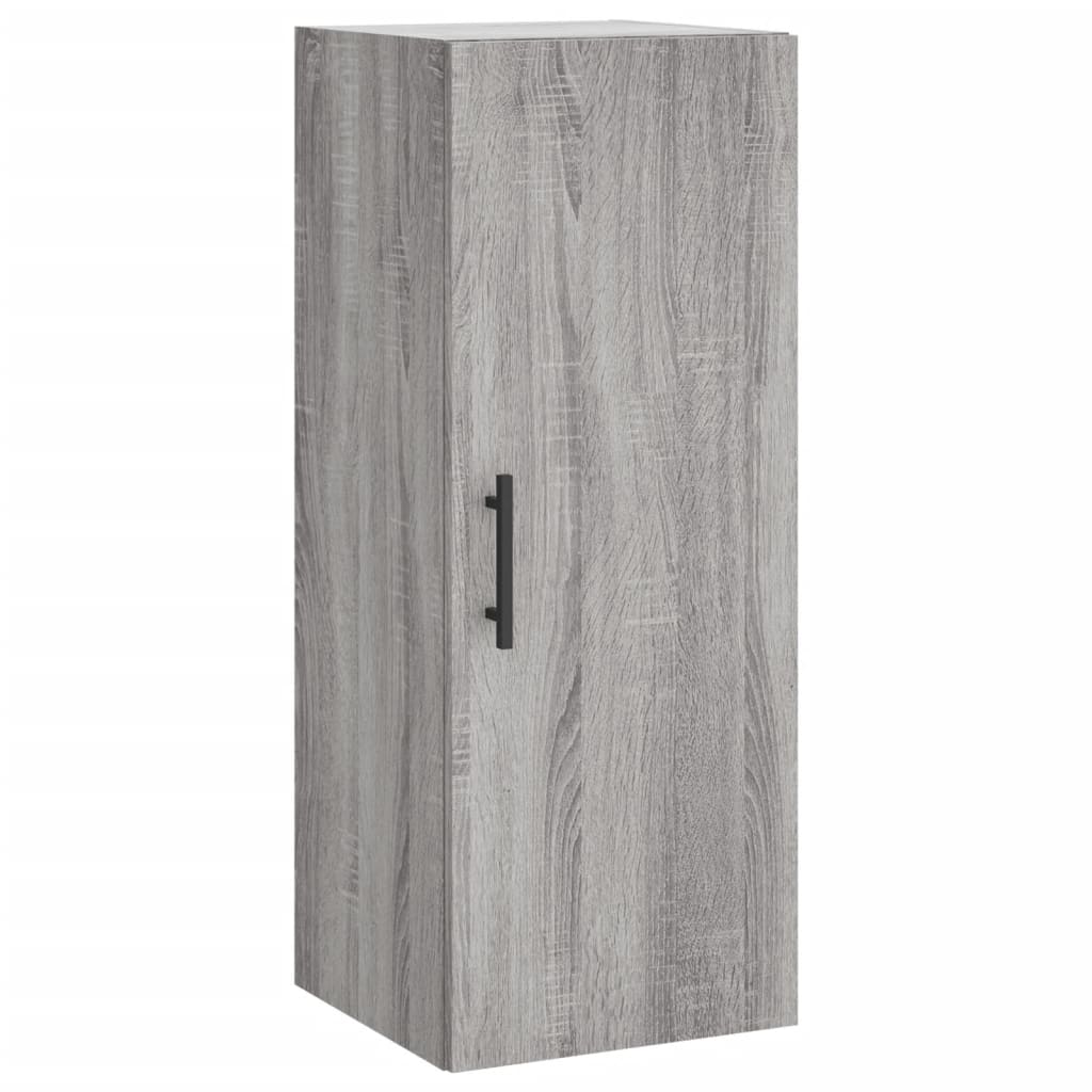 Highboard 34.5x34x180 cm Engineered Wood 3 Shelves Grey sonoma