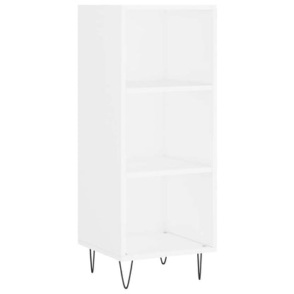 Highboard 34.5x34x180 cm Engineered Wood 3 Shelves White