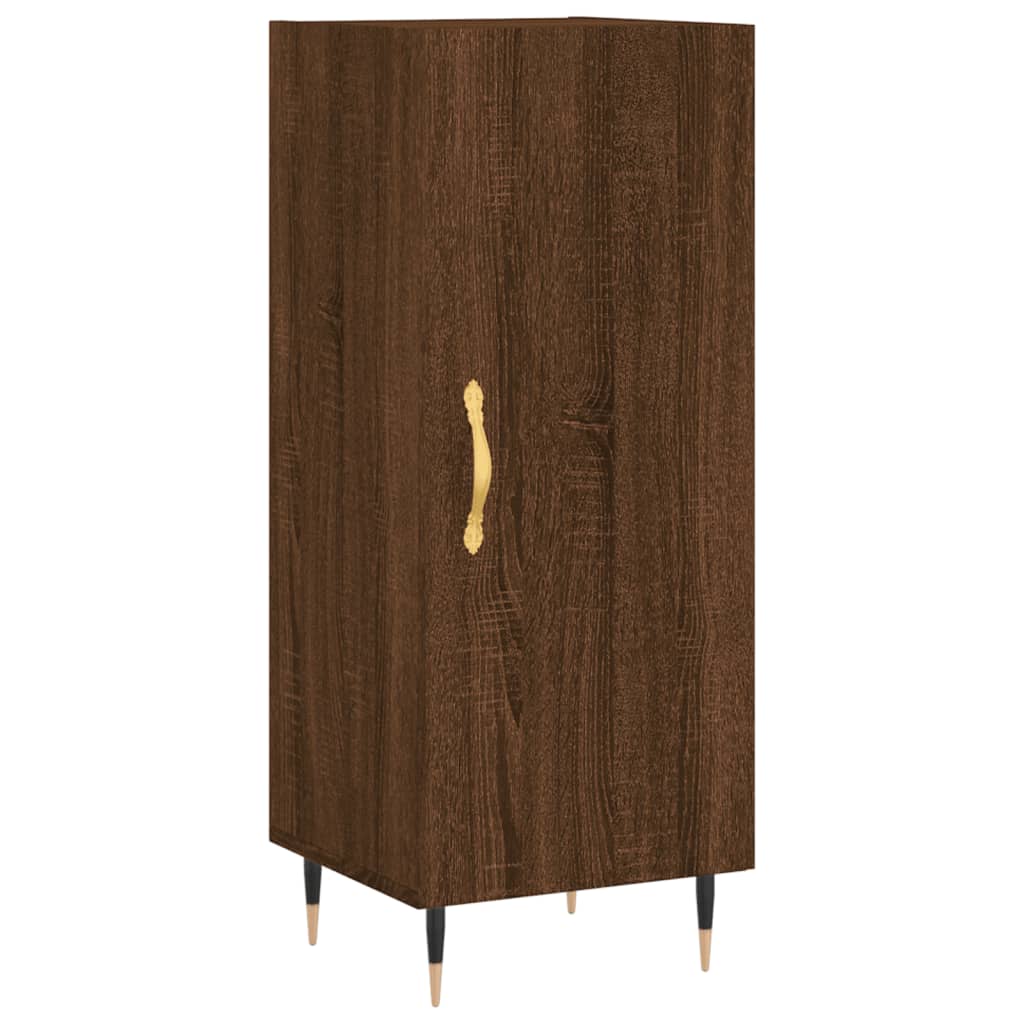 vidaXL Highboard Brown Oak 34.5x34x180 cm Engineered Wood