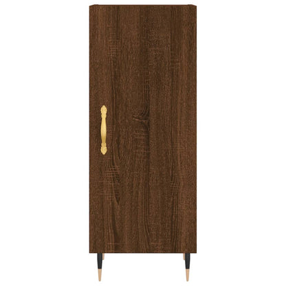 vidaXL Highboard Brown Oak 34.5x34x180 cm Engineered Wood