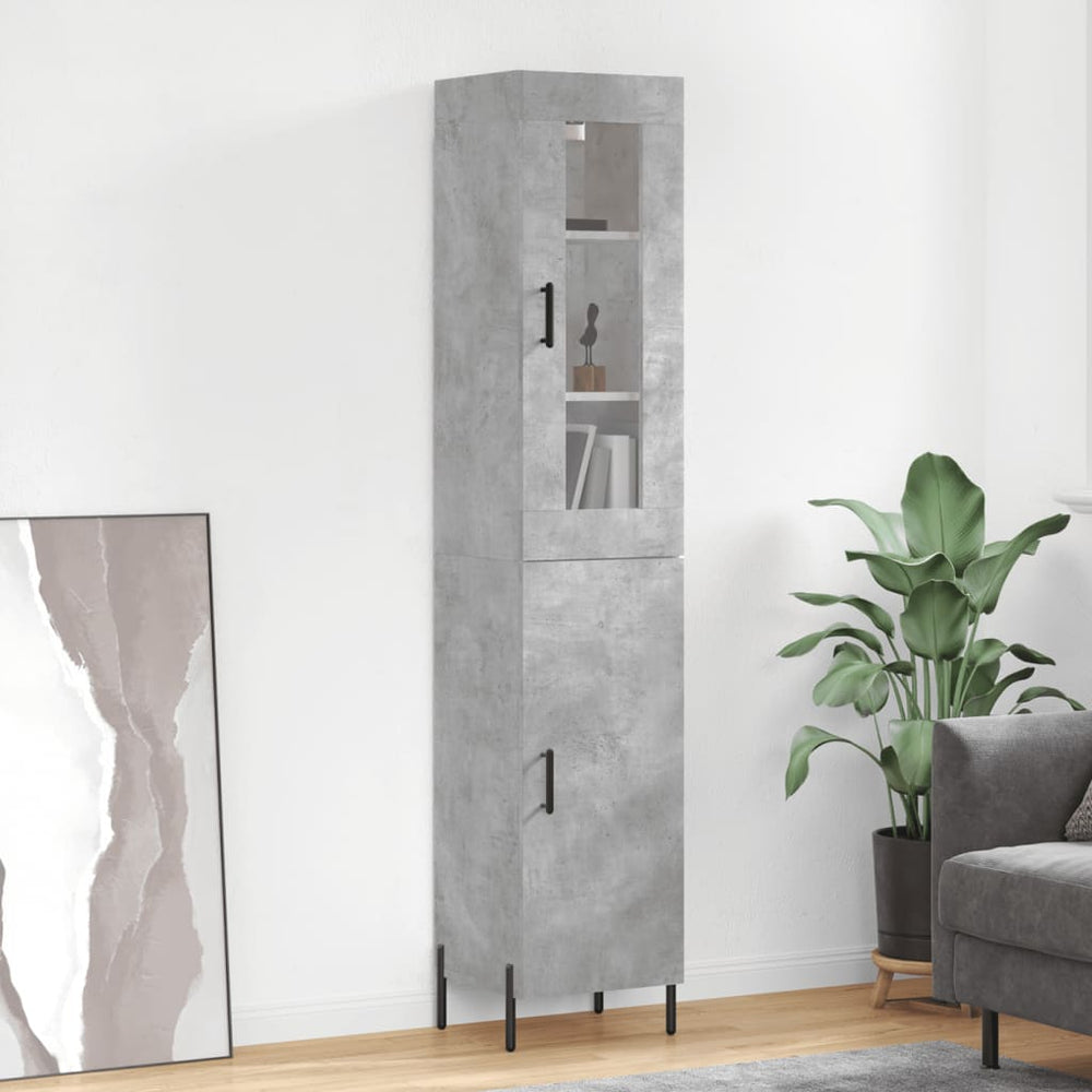 vidaXL Highboard 34.5x34x180 cm Engineered Wood 1 Door
