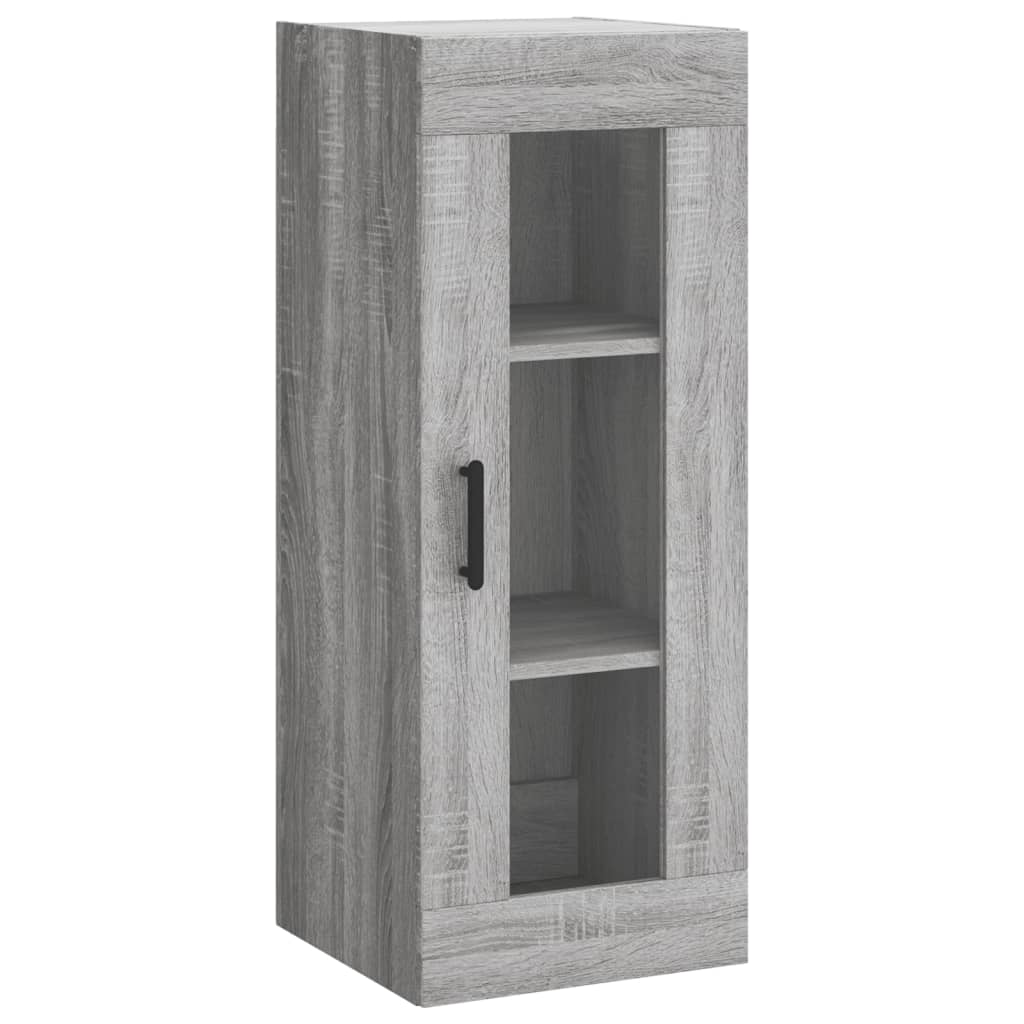 Highboard 34.5x34x180 cm Engineered Wood 3 Shelves Grey sonoma