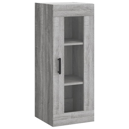 Highboard 34.5x34x180 cm Engineered Wood 3 Shelves Grey sonoma