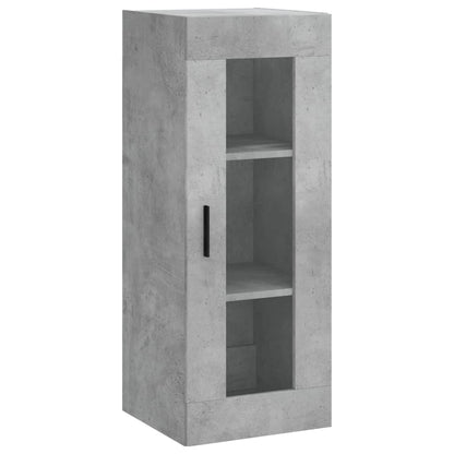 Highboard 34.5x34x180 cm Engineered Wood 3 Shelves Concrete grey