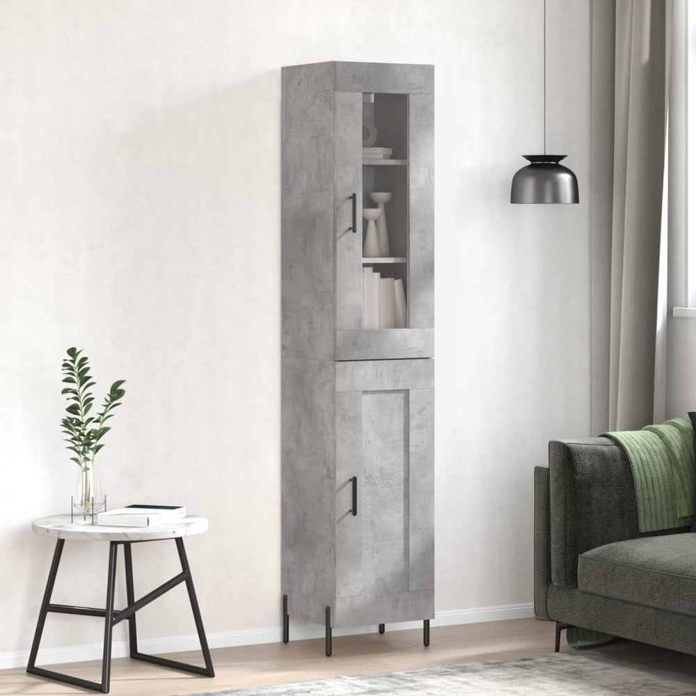 vidaXL Highboard 34.5x34x180 cm Engineered Wood 1 Wood Door