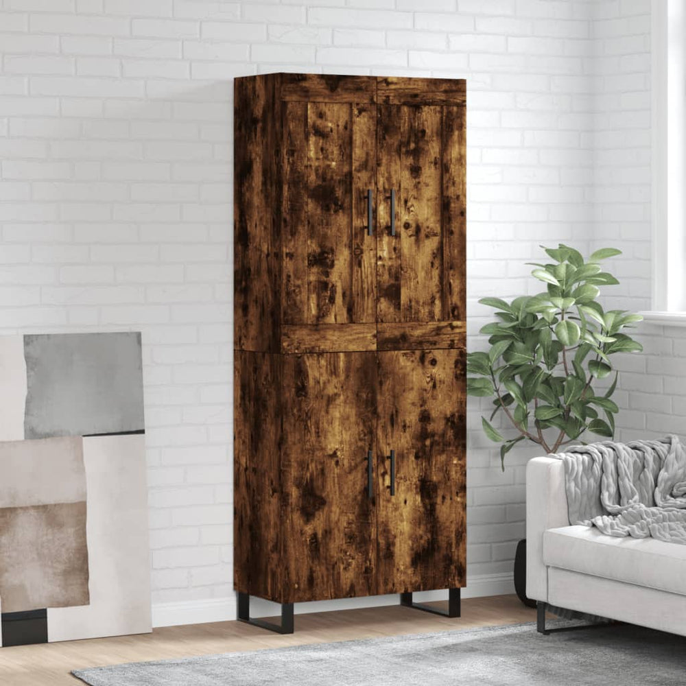 vidaXL Highboard 69.5x34x180 cm Engineered Wood 2 Doors