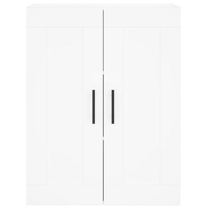 Highboard 69.5x34x180 cm Engineered Wood 2 Wood Doors White