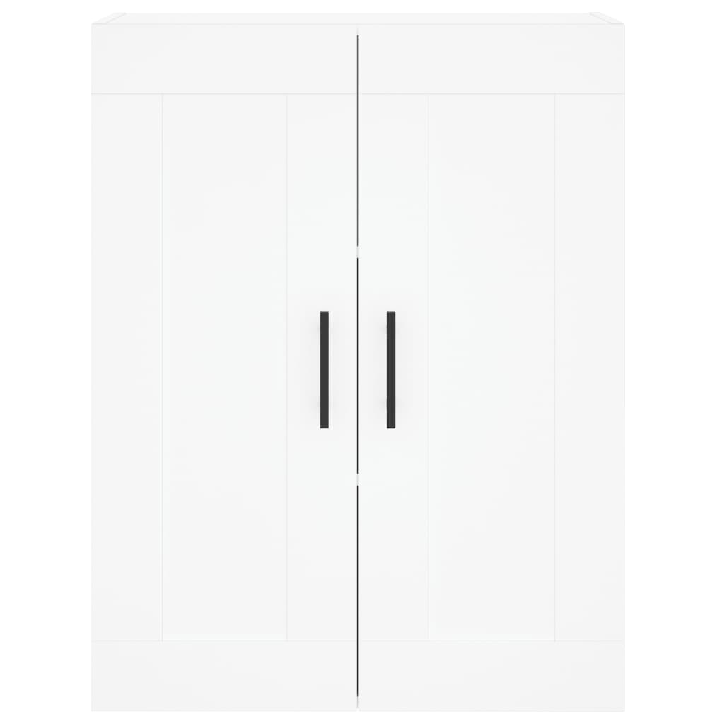 Highboard 69.5x34x180 cm Engineered Wood 1 Door 3 Drawers White